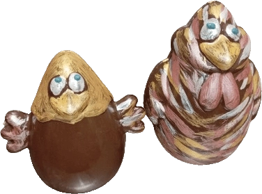 Galline di cioccolato