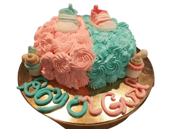 Gender reveal cake